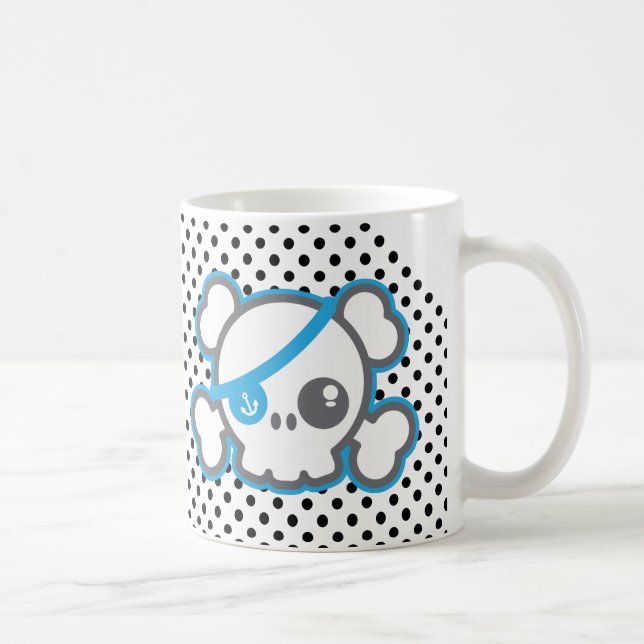 Caneca De Café Kawaii Pirate Skull Mug (Direita)