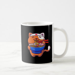 Caneca De Café Kawaii Ramen Cat Anime Comida Japonesa Adolescente