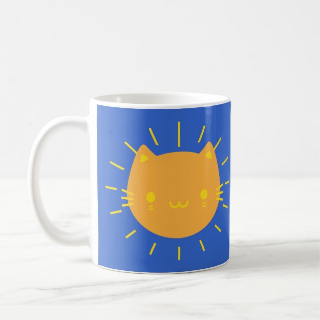 Caneca De Café Kawaii Sunshine Cats (Esquerda)