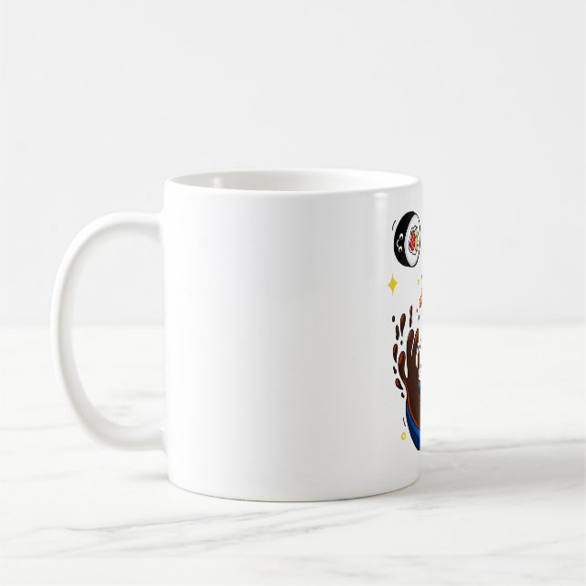 Caneca De Café Kawaii Sushi (Esquerda)