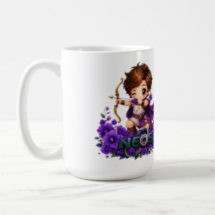 Caneca De Café Kawaii Zodíaco Neos Sagitário
