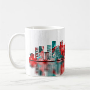 Caneca De Café Kawasaki Japan Skyline