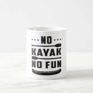 Caneca De Café Kayak Canoeing Kayaking Canoe Paddle Ideia de Dom