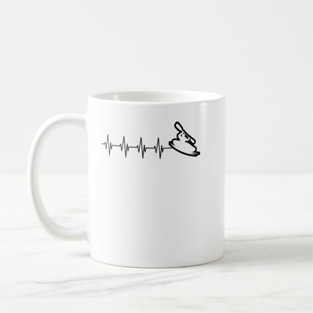 Caneca De Café Kayak Heartbeat (Esquerda)