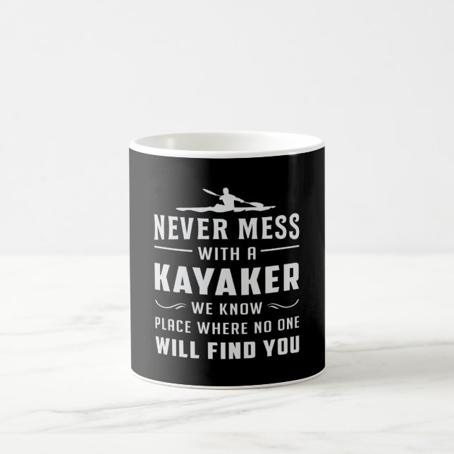 Caneca De Café Kayaking Canoe Kayak Canoeing Paddle Funny Gift (Centro)