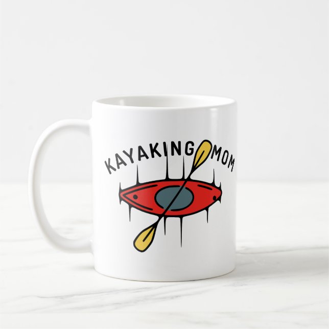 Caneca De Café Kayaking Mãe (Esquerda)
