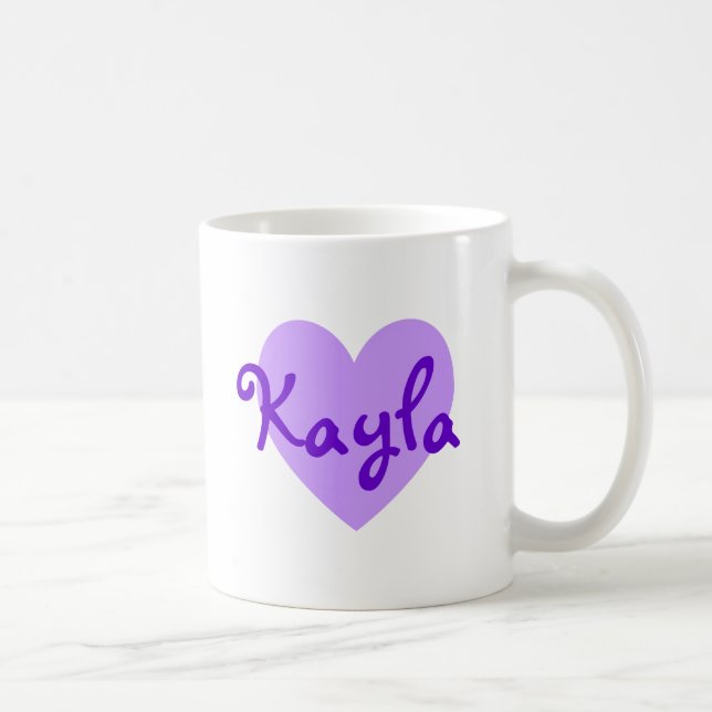 Caneca De Café Kayla em roxo (Direita)