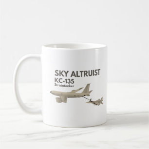 Caneca De Café KC-135 Reabastecimento de avião F-15