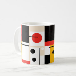 Caneca De Café KC Mug vermelho, Dourado, preto e branco - Design 