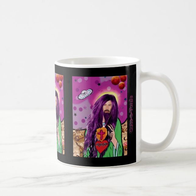 Caneca De Café Keanu Jesus Mug por Cats-a-Tonic (Direita)