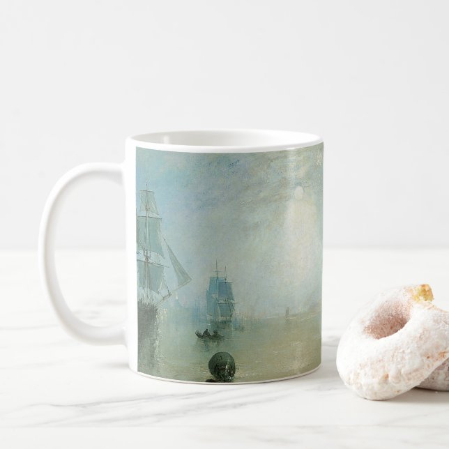 Caneca De Café Keelmen Heaving Coals, Luz de Lua de Joseph Turner (Com Donut)