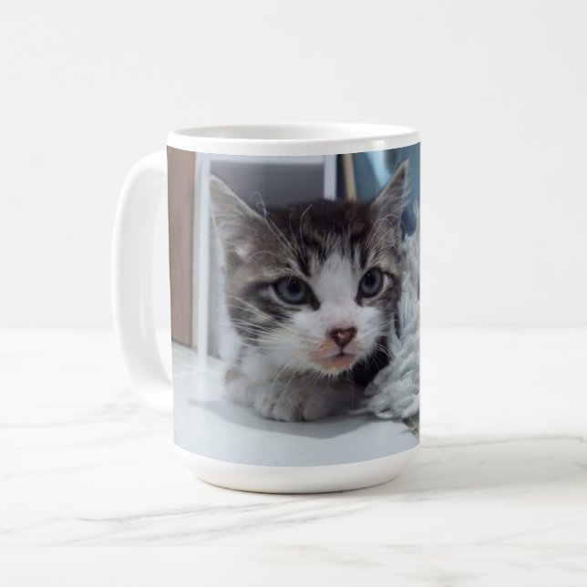 Caneca De Café Keeno Floof Stare Coffee Mug (Frente Esquerda)