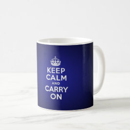 Caneca De Café Keep calm and carry on