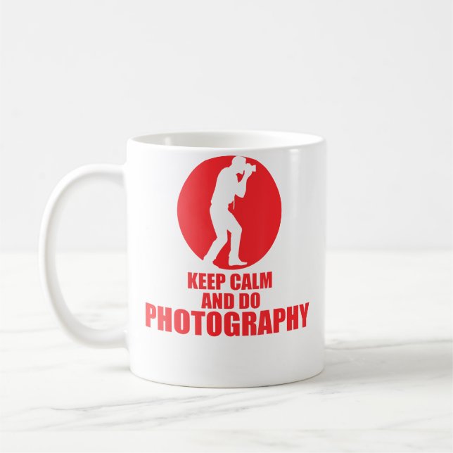 Caneca De Café Keep Calm And Do Photography (Esquerda)