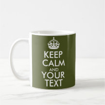Keep Calm Mug Custom Design Personalized Gift