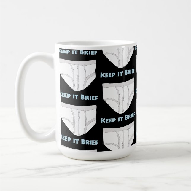 Caneca De Café Keep it Brief (Esquerda)
