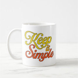 Caneca De Café Keep it Simple Mug (Yellow)