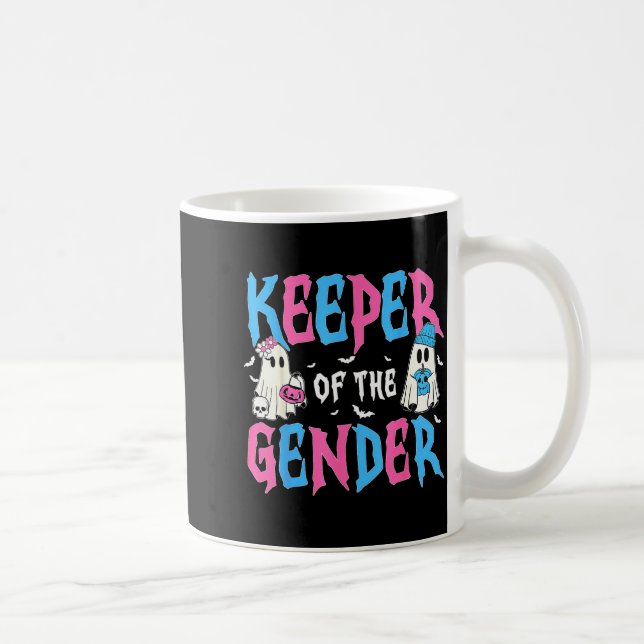 Caneca De Café Keeper Of The Gender Pumpkin Halloween Baby Gender (Direita)