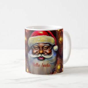 Caneca De Café Keepsasaame Mug: Coleção de Papais noeis Negros Ar