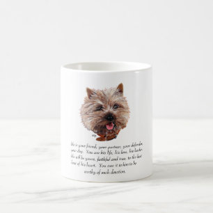 Caneca De Café Keepsawn Cairn Terrier - Masculino