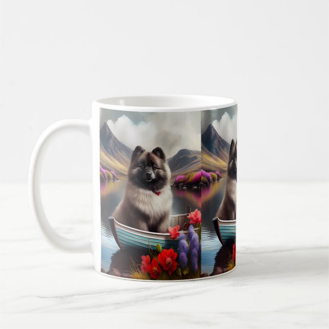 Caneca De Café Keeshond em um remo: Uma aventura cêntrica (Esquerda)