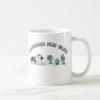Caneca De Café Keeshond Fan Club | Cachorro de Cartoon de Keesie