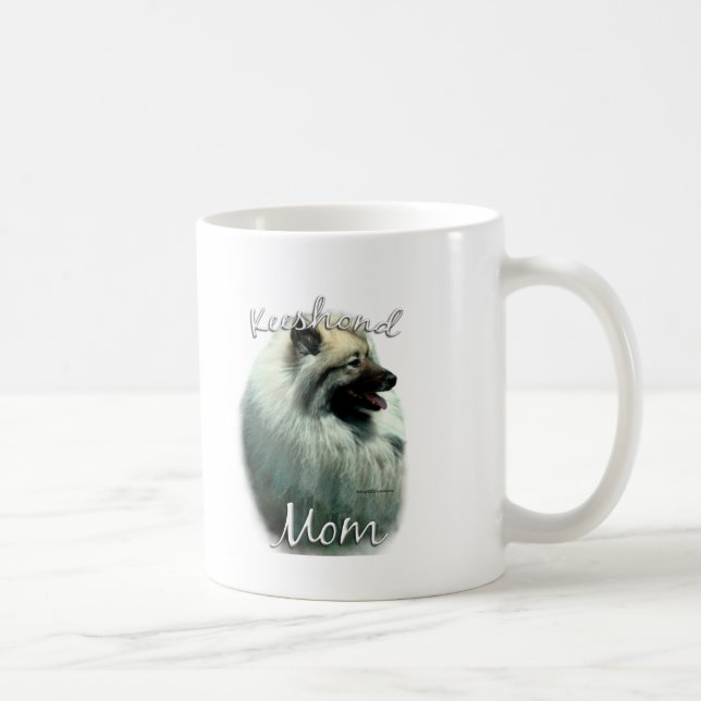 Caneca De Café Keeshond Mãe 2 (Direita)