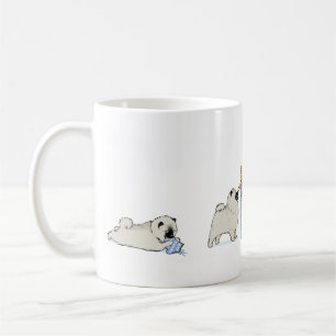 Caneca De Café Keeshond Puppies Natal   Feriado de Keesie Cute