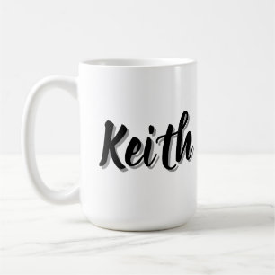 Caneca De Café Keith Mens Name