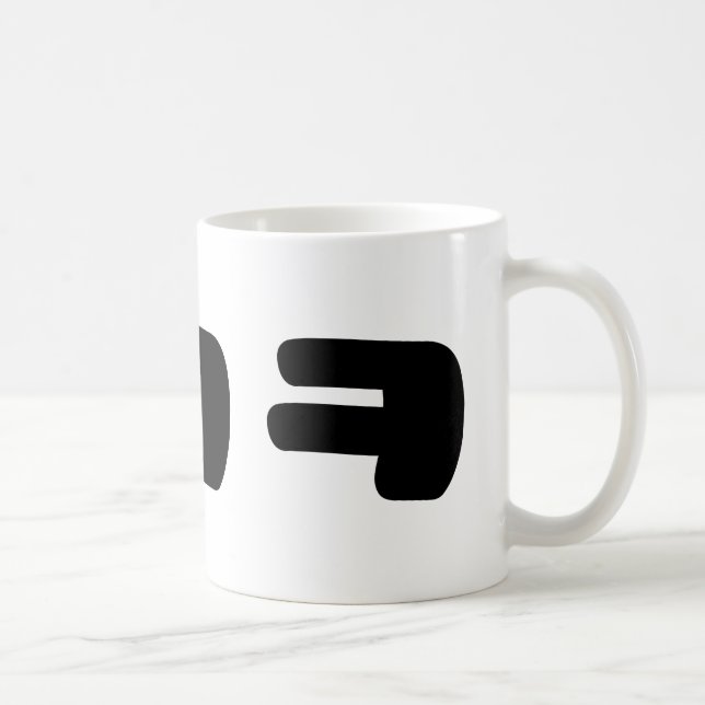 Caneca De Café KEKEKE ㅋ ㅋ ㅋ Coreano (Direita)