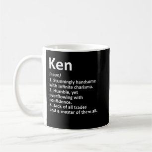 Caneca De Café KEN Definição Nome Personalizado Funny Birthday Gi