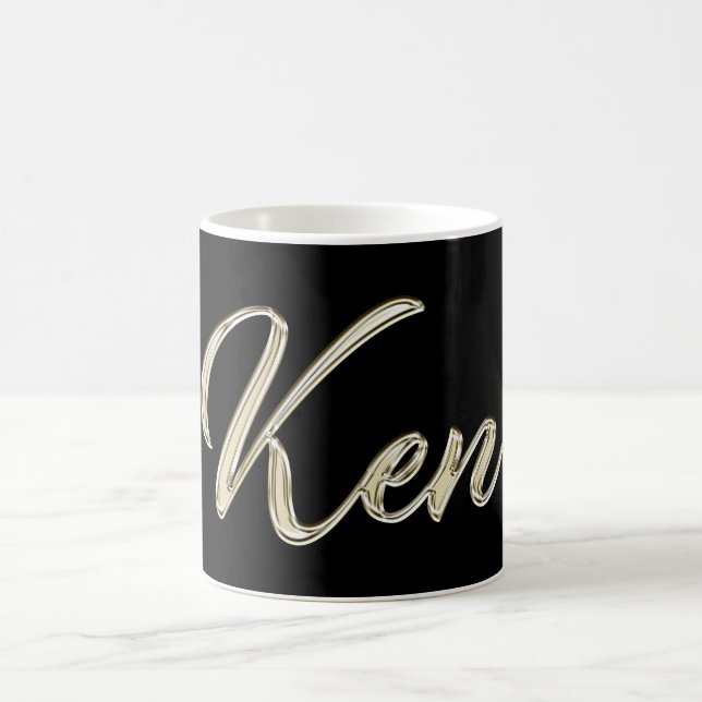 Caneca De Café Ken Name whitegold Tasse Teetasse Kaffeetasse (Centro)
