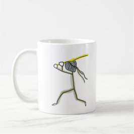 Caneca De Café Kendo Stickman