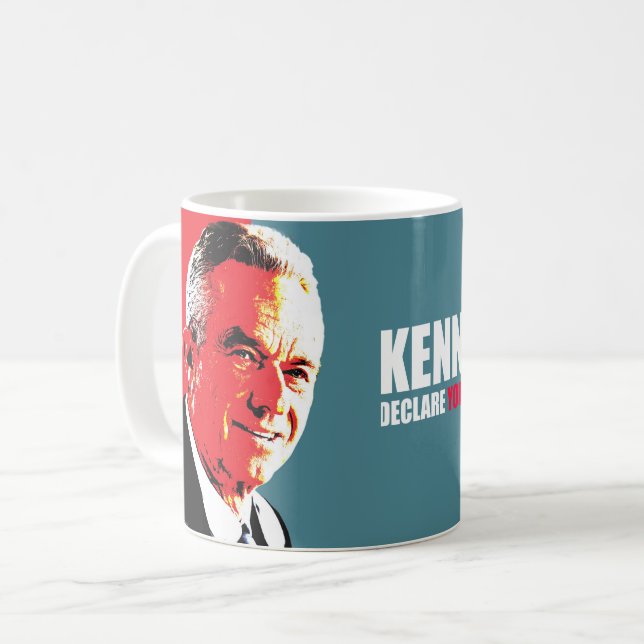 Caneca De Café Kennedy24 - Robert F Kennedy Jr para o Presidente  (Frente Esquerda)