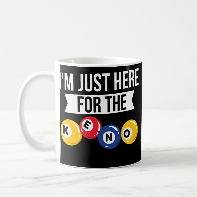 Caneca De Café Keno Game Player Slot Machine Number Casino  (Esquerda)