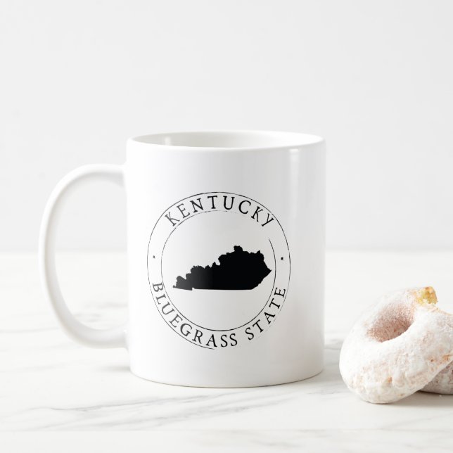 Caneca De Café Kentucky Blue Grass State Coffee Mug (Com Donut)