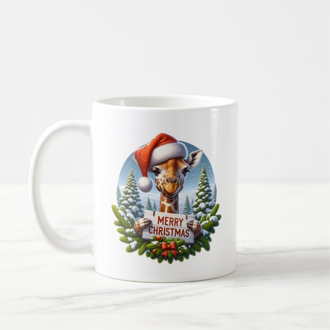 Caneca De Café Kerst Giraf (Esquerda)