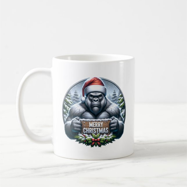 Caneca De Café Kerst Gorilla (Esquerda)