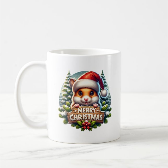 Caneca De Café Kerst Hamster (Esquerda)