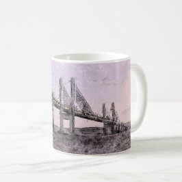 Caneca De Café Kessock Bridge Scotland Artistic Watercolour
