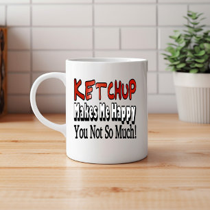 Caneca De Café Ketchup Feliz