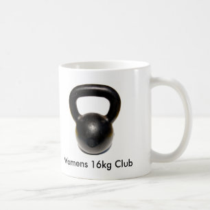 Caneca De Café Kettlebell, clube do 16kg das mulheres