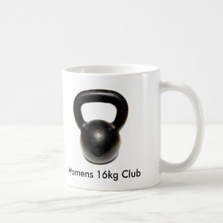 Caneca De Café Kettlebell, clube do 16kg das mulheres