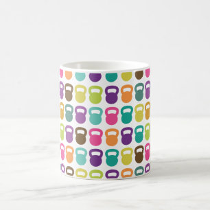 Caneca De Café Kettlebells colorido para