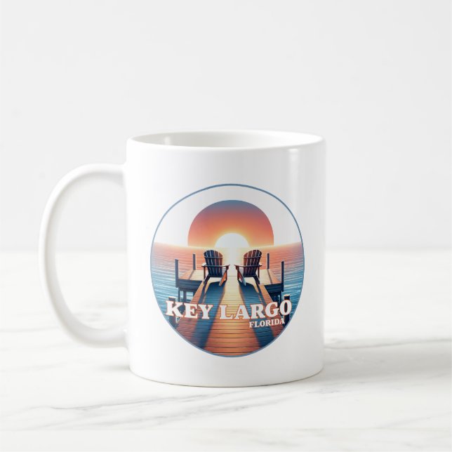 Caneca De Café Key Largo Florida EUA (Esquerda)