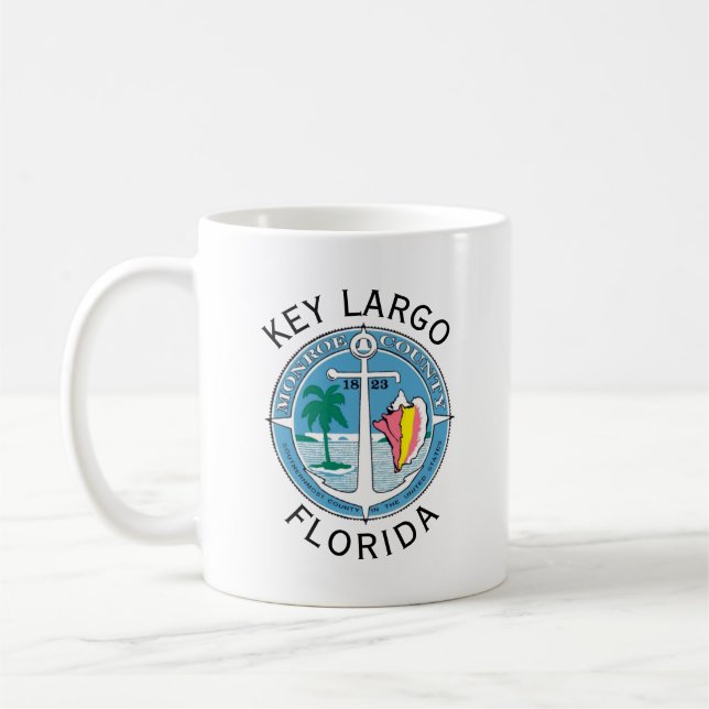 Caneca De Café Key Largo - Florida Keys (Esquerda)