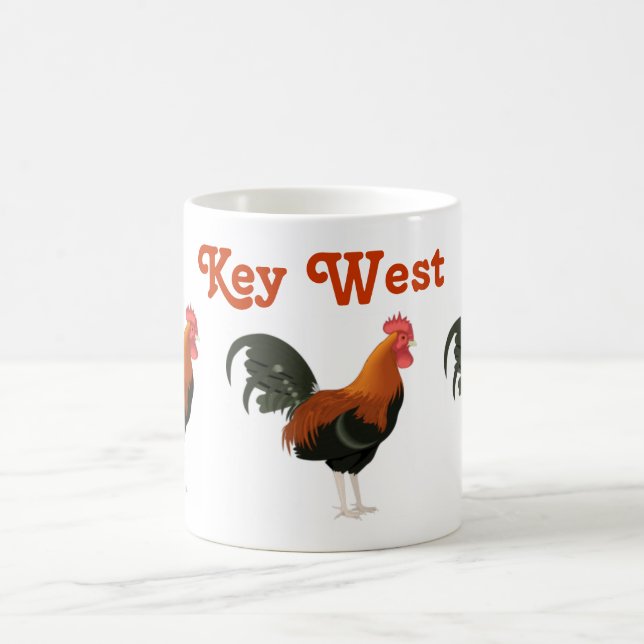 Caneca De Café Key West Roosters Florida Chickens (Centro)