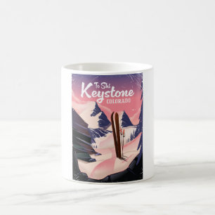 Caneca De Café Keystone para esquiar