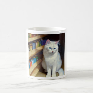 Caneca De Café Khao Manee Cat