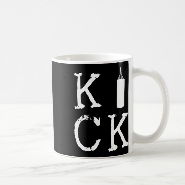 Caneca De Café Kick Boxing Kickboxer G Comt Esportes Kickboxing  (Direita)